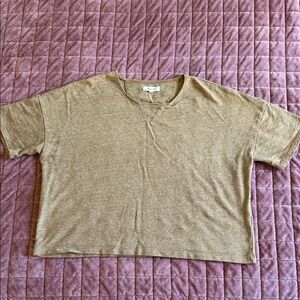 Madewell Green Textured Knit Top Large